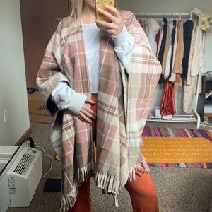 Pink plaid Panchos